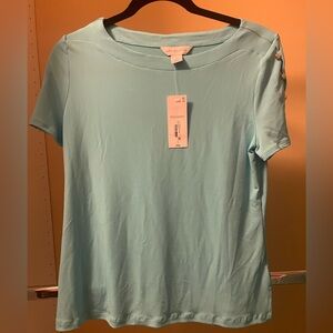 Liz Claiborne top. Size small. Aquamarine
